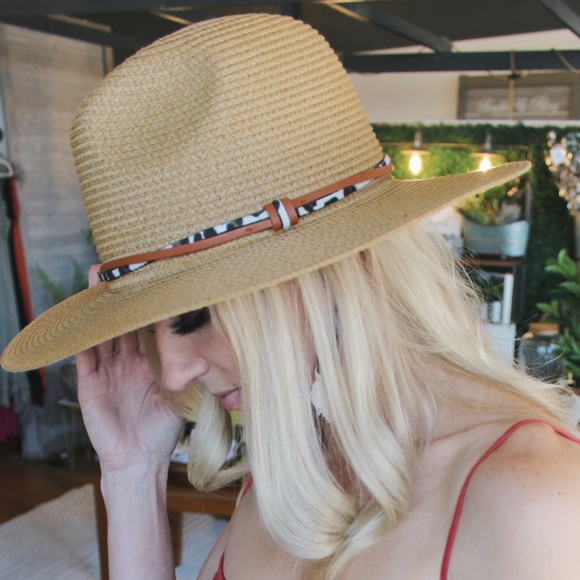 Get The Facts Panama Hat Double Trim-Dark Natural - Picture 4 of 8